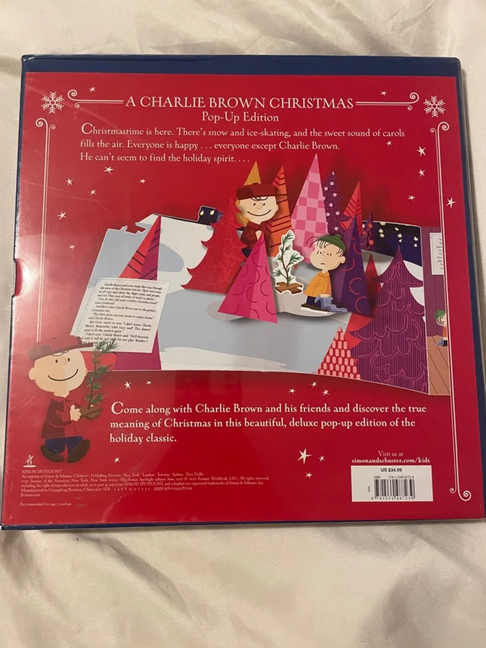 A Charlie Brown Christmas Pop-Up Edition Book - Holiday Charles Schulz